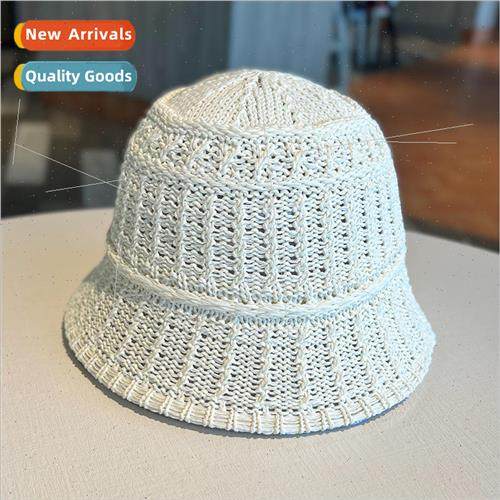 Spring and summer straw hollow fisherman hat female ins sun