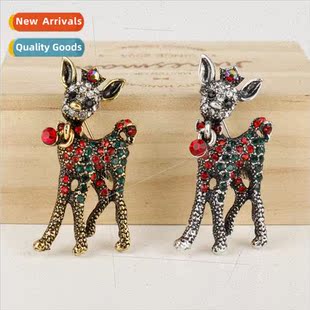 brooch fine diamond Jewelry pin elk corsage clothing vintage