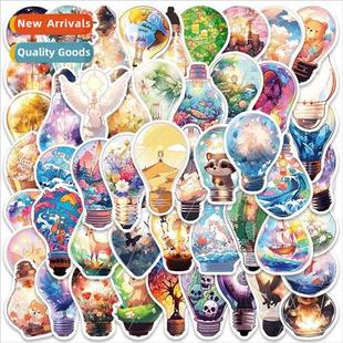 the lapt strange luggage stickers world bulb light new