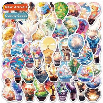 50 new strange light bulb in the world stickers luggage lapt