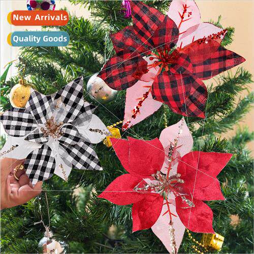 2023 New Christmas Faux Hemp Christmas Flower Decoration Chr