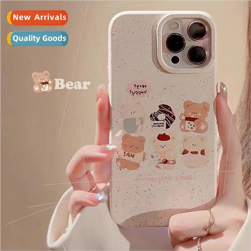 Korean  ins cute cartoon bear iPhone12 phone case 11 适用 Ap