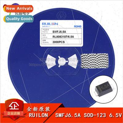 New al SMFJ6.5A SOD-123 6.5V/Unidirectional TVS Transient Su