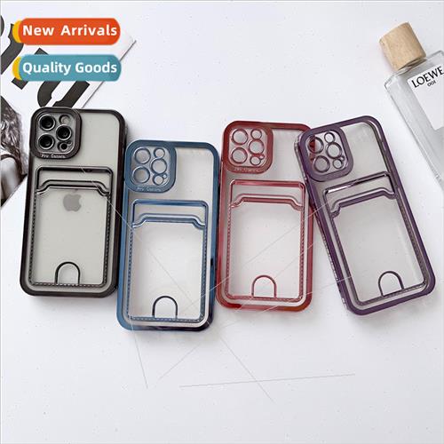 适用 iPhone 14 bezel plating angel eyes card case Apple 12