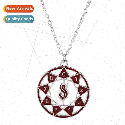 Jewelry Black Panther Necklace Pentagram Magic Array Necklac