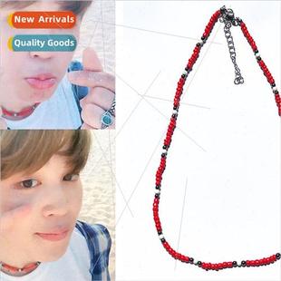 Bulletproof Junior League jimin Park  Min necklace simple pe
