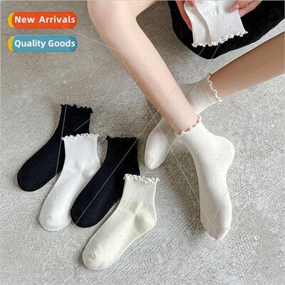 Japanese winter rolled short socks cute socks female fresh w