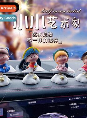 ttle artist car bobblehead ornament nd car ornament creative