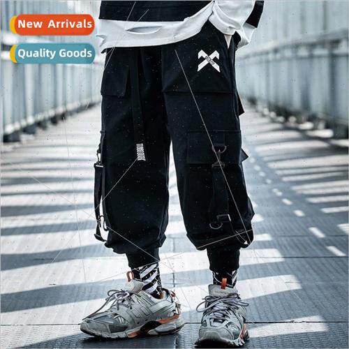 2020 new national work pants men loose hip-hop  fall and win