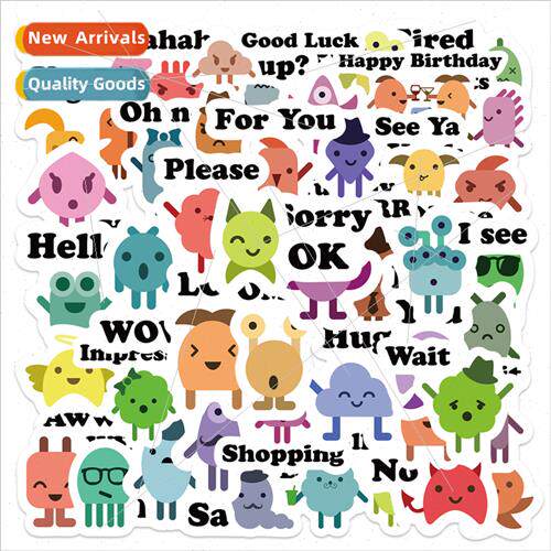 46 cartoon little monster in适用mer doodle stickers can be d