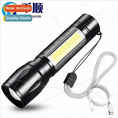 Flashlight strong light rechargeable USB outdoor super brigh