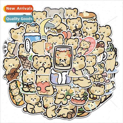 40 Cute Bear Handbook Stickers Decorative Small Pattern Cute