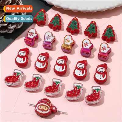 Acrylic transparent plating Christmas series of oil drop bea