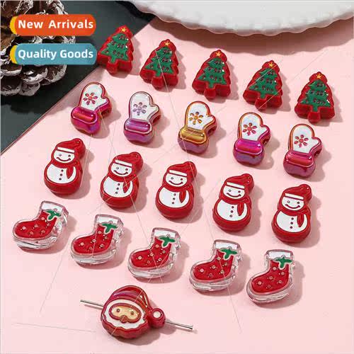 Acrylic transparent plating Christmas series of oil drop bea