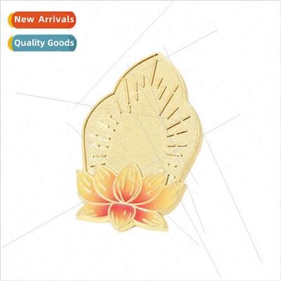 Buddhas ght Metal Brooch Buddha Badge Badge Badge Temple Acc