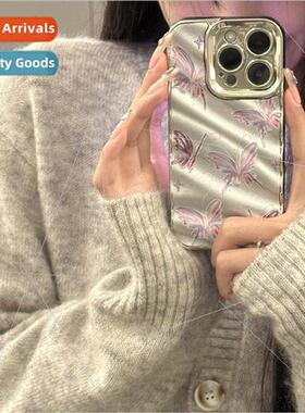 High-color ins plating butterfly 适用 iPhone 14 case 15ProMa