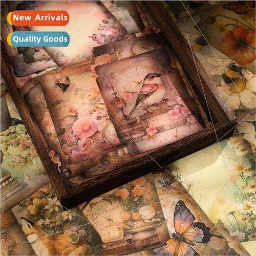 适用get the flower valley handbook material paper retro -adh