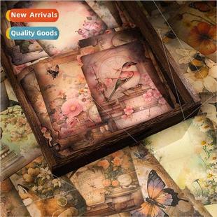 valley handbook material 适用get retro flower paper adh the