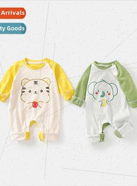 Baby clothes onesie spring and fall cotton newborn baby haji