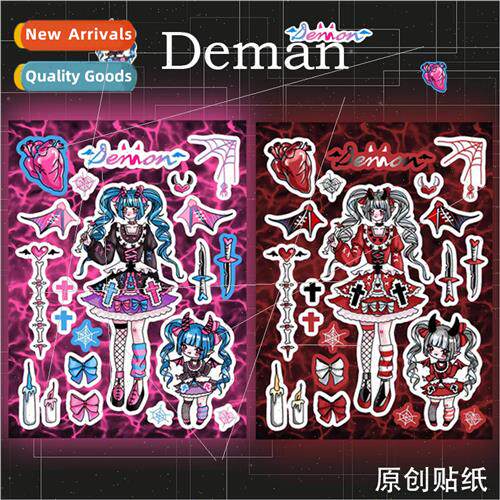 Laser Q  of the character stickers demon sister cartoon deco