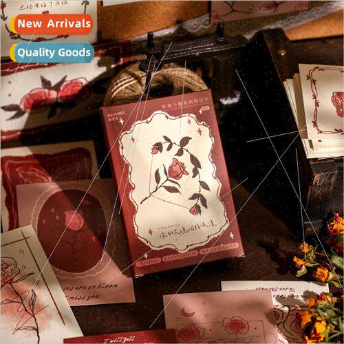 Boxed Postcards Rose & Her Series Creative Ins Hand-painted