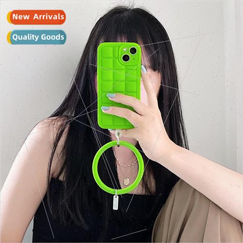 适用 iPhone12/13PROMAX simple fluorescent green square Apple