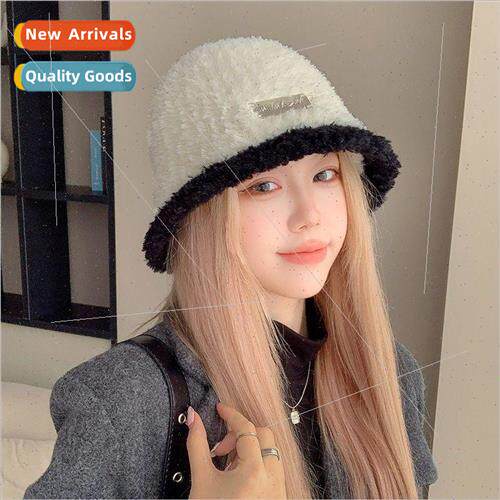 Plush fishermans hat children fall and winter soft ear prote