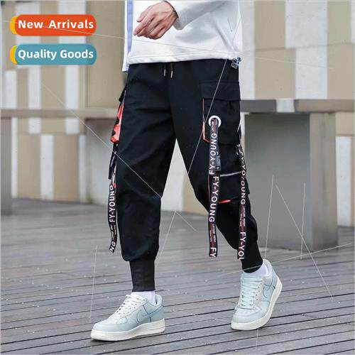 Spring and Autumn work pants men ins Korean nd loose hip-hop
