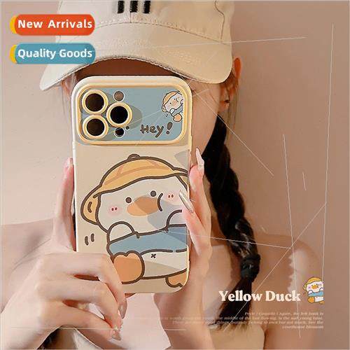Cartoon cute fun little white duck 适用 14ProMax new iPhone1