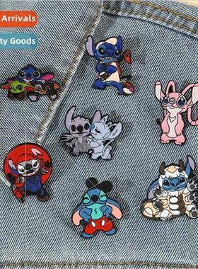 Cartoon cute Star Baby Stitch brooch Anime Angie Christmas s