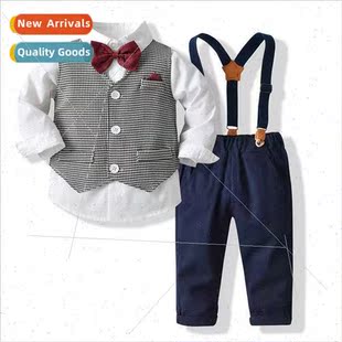 Korean  of the baby gentleman set in the fall cotton long-sl