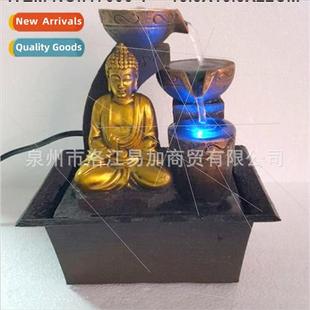 Crafts Creative Flowing Asia Wat Resin Buddha Zen east Model
