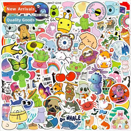 100 small size 4cm animal mix stickers cartoon animals cute
