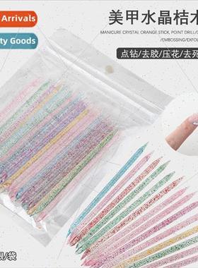 Nail art tools crystal point drill take glue stick double-en