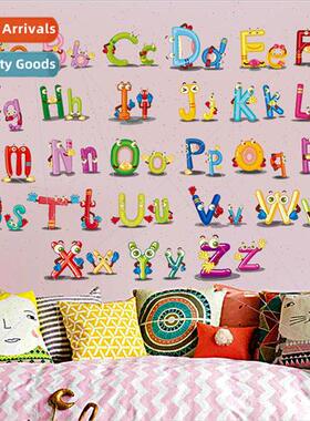 Wall decals new English alphabet bedroom living room removab