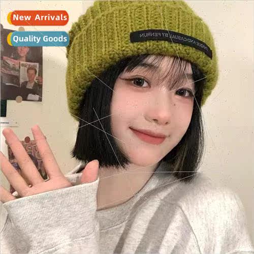 Loose big head circumference female winter wool hat fall and