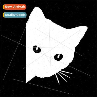 paragraph cartoon cat car stickers reflective personalized b