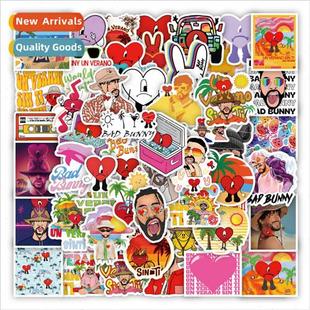 Bad singer Bunny graffiti decorati stickers pcs