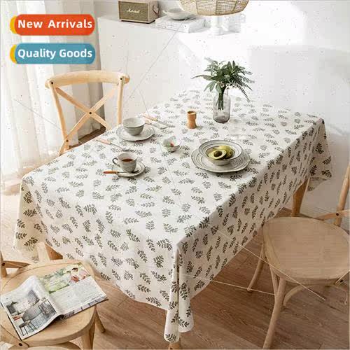 Japanese cotton linen tablecloth ins wind students dormitory