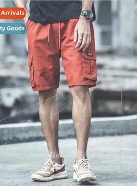 2019 summer new work shorts men Korean hundred in pants stra