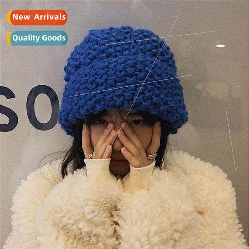 Coarse knitted pineapple pattern wool hat ins winter hundred