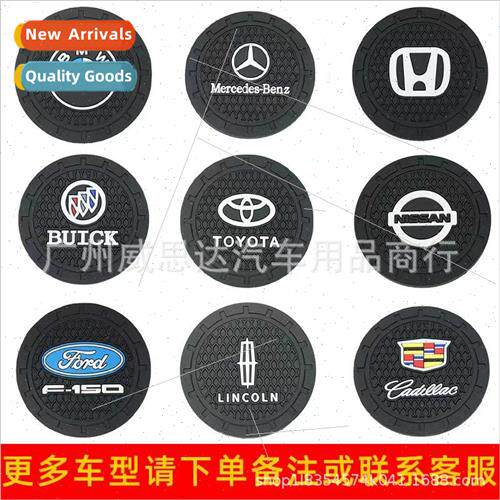 Car coaster round silicone -slip mat cup heat  mat car creat