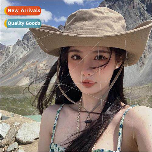 Western cowboy hat female summer large-brimmed Japanese outd