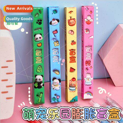 Cartoon swelling wind blind box pen students cute surprise b