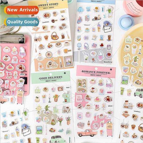 Sweet  series self-adhesive stickers fresh cute creative han