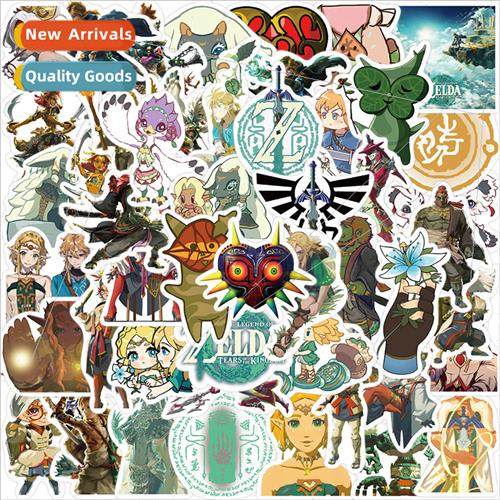 New 50 Zelda Kingdom Tears Doodle Stickers Decorative Guitar