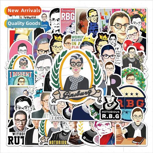 51 female Justice Ginsburg doodle luggage skateboard tablet