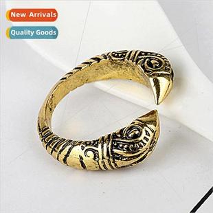 ring Nordic Viking Vintage creative opening eagle finger old