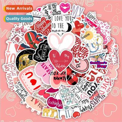 New love love Valentines Day aesthetic stickers skateboardin