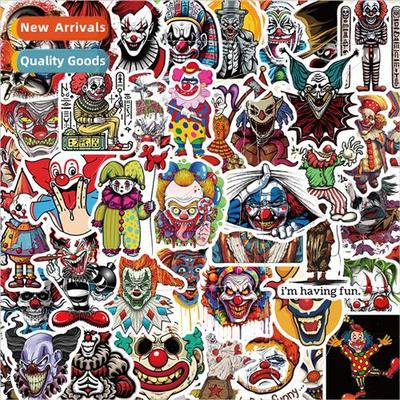 50 Scary Clown Graffiti Stickers Decoration Handbook Guitar